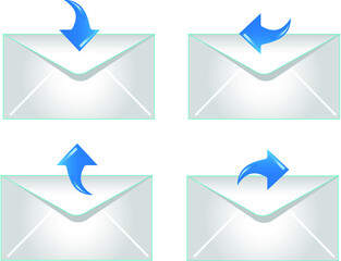 Envelope with arrow