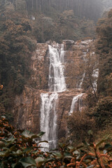 Beautiful waterfall in Sri Lanka