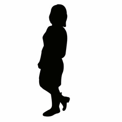 a woman body silhouette vector