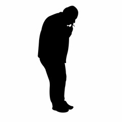 a man body silhouette vector