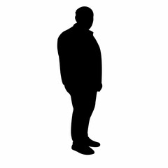 a man body silhouette vector