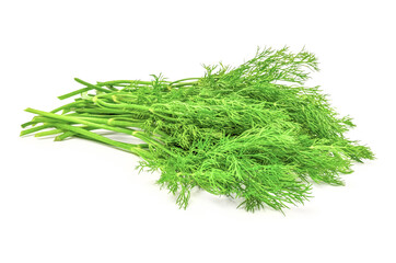 Bunch dill herb isolated