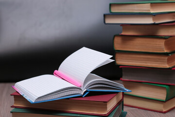 notebook on the books