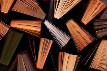 retro vintage books background