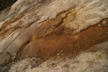Mineral soil at Yellowstone National Park