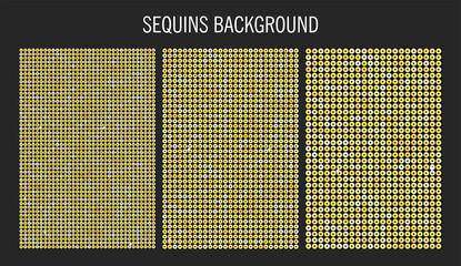 3 posters template made gold sequins or glitters