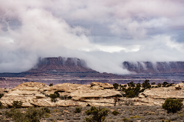 Low Clouds Spill Over The White Rim