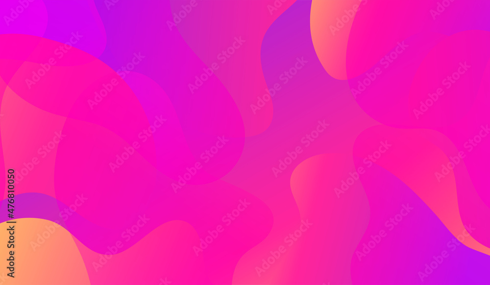 Aufkleber Modern colorful flow poster. Liquid shape color paint. Moving simple blob .