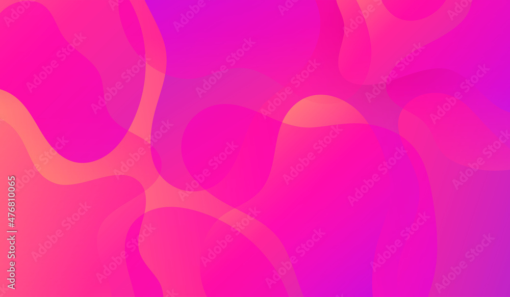Aufkleber Modern colorful flow poster. Liquid shape color paint. Moving simple blob .