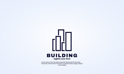 vector idea building construction logo design