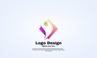 vector people teamwork logo design ready use illustrator