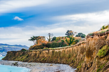 Cliff coast in Bray next to Dubline, Ireland