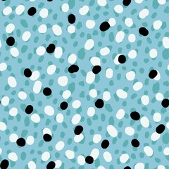 Seamless dots pattern with spots for wallpaper and fabrics and packaging and gifts and cards and linens 