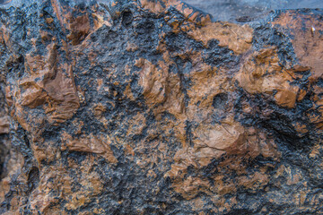 Colorful rocks and strange shaped rocks in the Mekong River