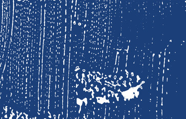 Grunge texture. Distress indigo rough trace. Extra