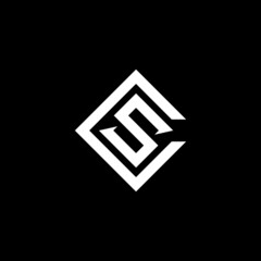 letter CS/SC initial logo icon vector template
