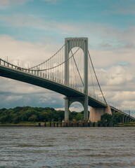 View of Whitestone Bridge, in Queens, New York City