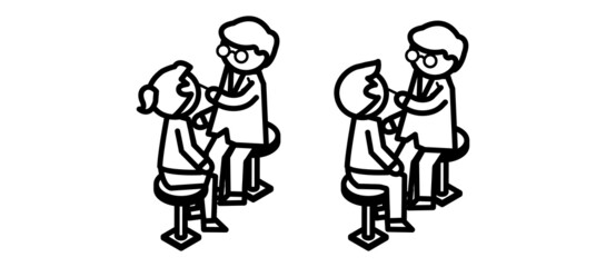 PCR検査　検査　病院　アイコン　コロナ