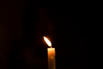 Candle. burning candles in the dark. Background. Dark. Flame. 