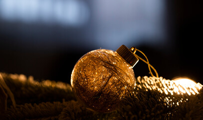 Christmas ball. Christmas time