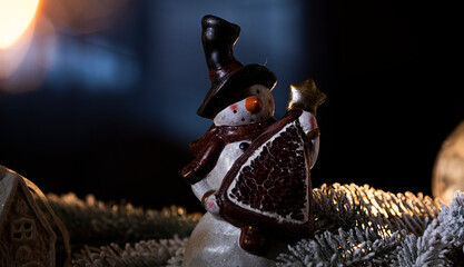 Christmas snow toy. 