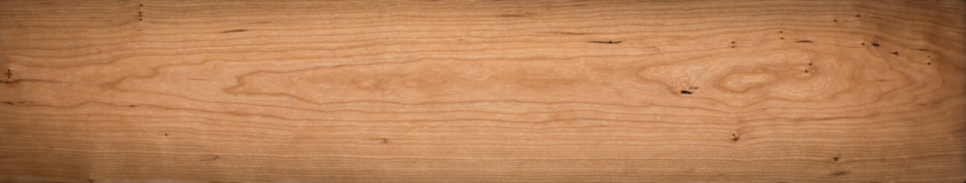 Long and wide wooden texture panoramic background. Wooden planks natural texture, cherry wood long plank texture background.