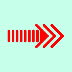 Red arrow icon vector EPS- 10