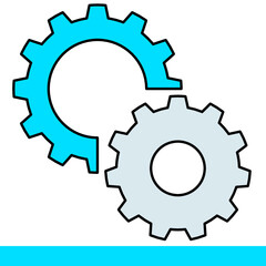 歯車模様　機械の開発イメージ