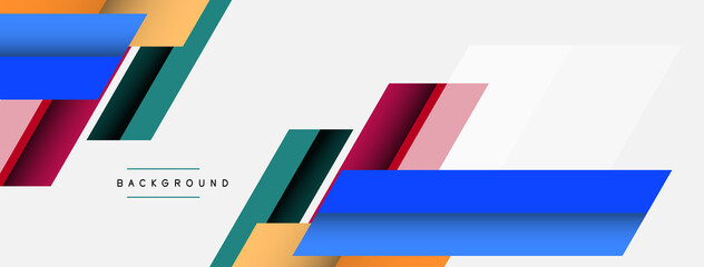 Background. Geometric diagonal square shapes and lines abstract composition. Vector illustration for wallpaper banner background or landing page