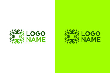 Leaf ornament logo design. Very suitable various business purposes also for symbol, logo, company name, brand name, icon and many more.
