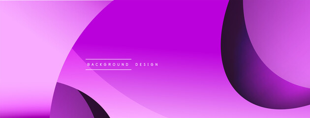 Creative geometric wallpaper. Minimal abstract background. Circle and wave composition vector illustration for wallpaper banner background or landing page