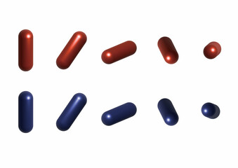 赤と青のカプセル