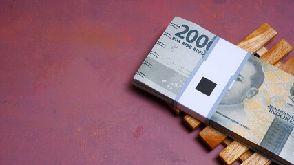 Indonesian Rupiah the official currency of Indonesia. Business and finance concept, Uang 1000...