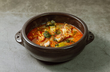 Ugeojigalbitang, Korean Cabbage and Short Rib Soup : Napa cabbage leaves slowly simmered in a beef...