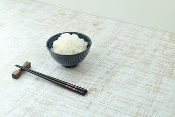 白ご飯とお箸　食事イメージ