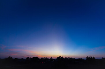 ิBeautiful sunset in the city, Thailand.