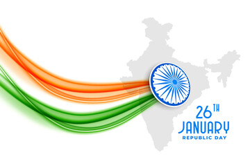 stylish happy republic day of india background
