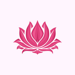 Lotus logo. Abstract lotus flower element for jewelry design, beauty products, health and more.