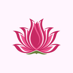 lotus flower luxury logo design