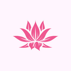 lotus flower logo for beauty company