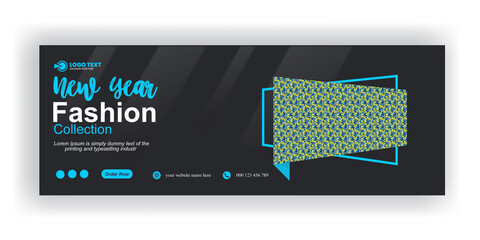 New Year facebook cover Design