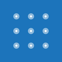 Lock Screen Pattern Icon Vector in Flat Style