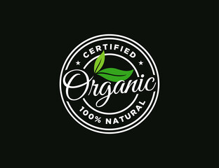 Organic product stamp.
