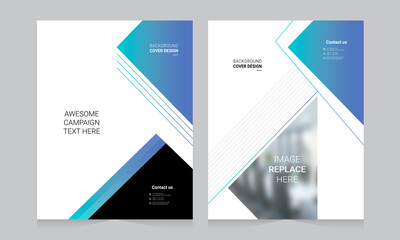 Cover design for annual report and business catalog, magazine, flyer or booklet. Brochure template layout. A4 cover vector EPS-10
