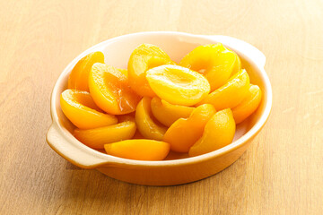 Canned apricot – sweet light dessert