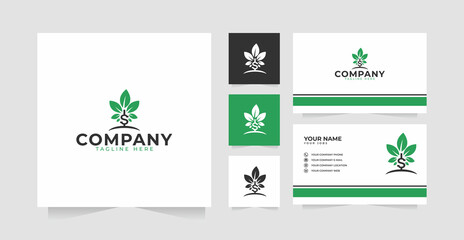Money Tree logo design inspiration and business card