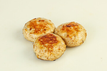 Homemade roasted cutlet minced meat