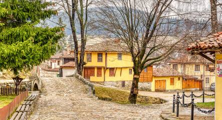 Koprivshtitsa in wintertime, Bulgaria HDR Image