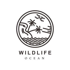 monoline logo beauty of the sea