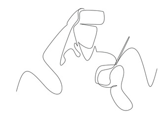 a teenager playing games with real virtual glasses